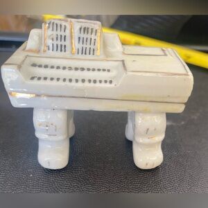 Vintage Occupied Japan Porcelain Organ / Piano White Dollhouse Furniture